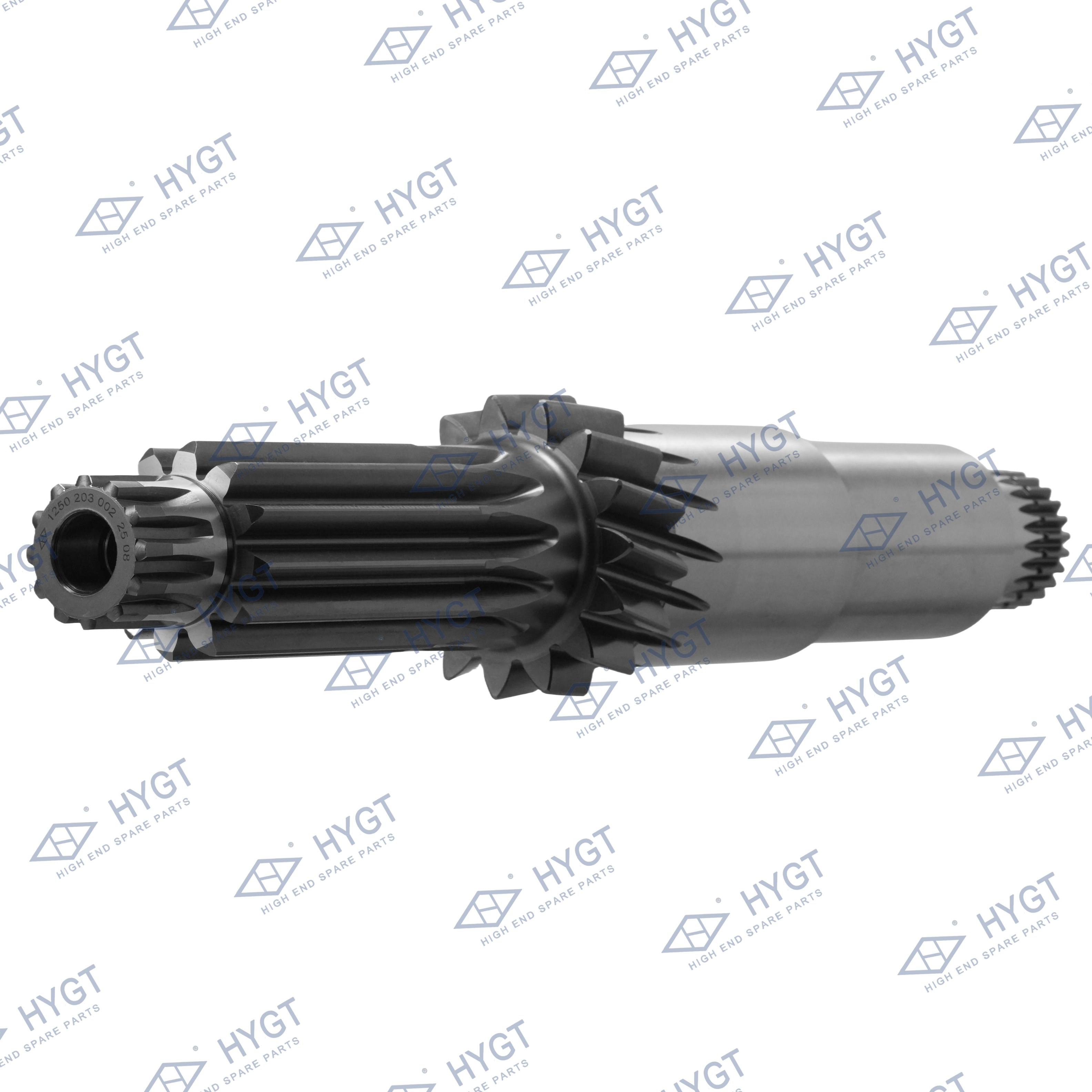 Gear tooth wear patterns on a transmission countershaft